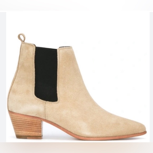 🔥BNIB- IRO Yvette Chelsea Boot in Beige Suede - Size 37 - Picture 2 of 2